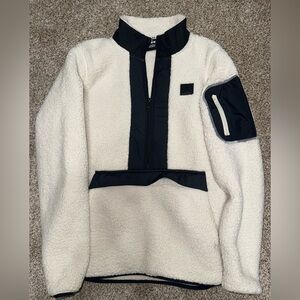 Under Armour Cream and Black Sherpa Jacket